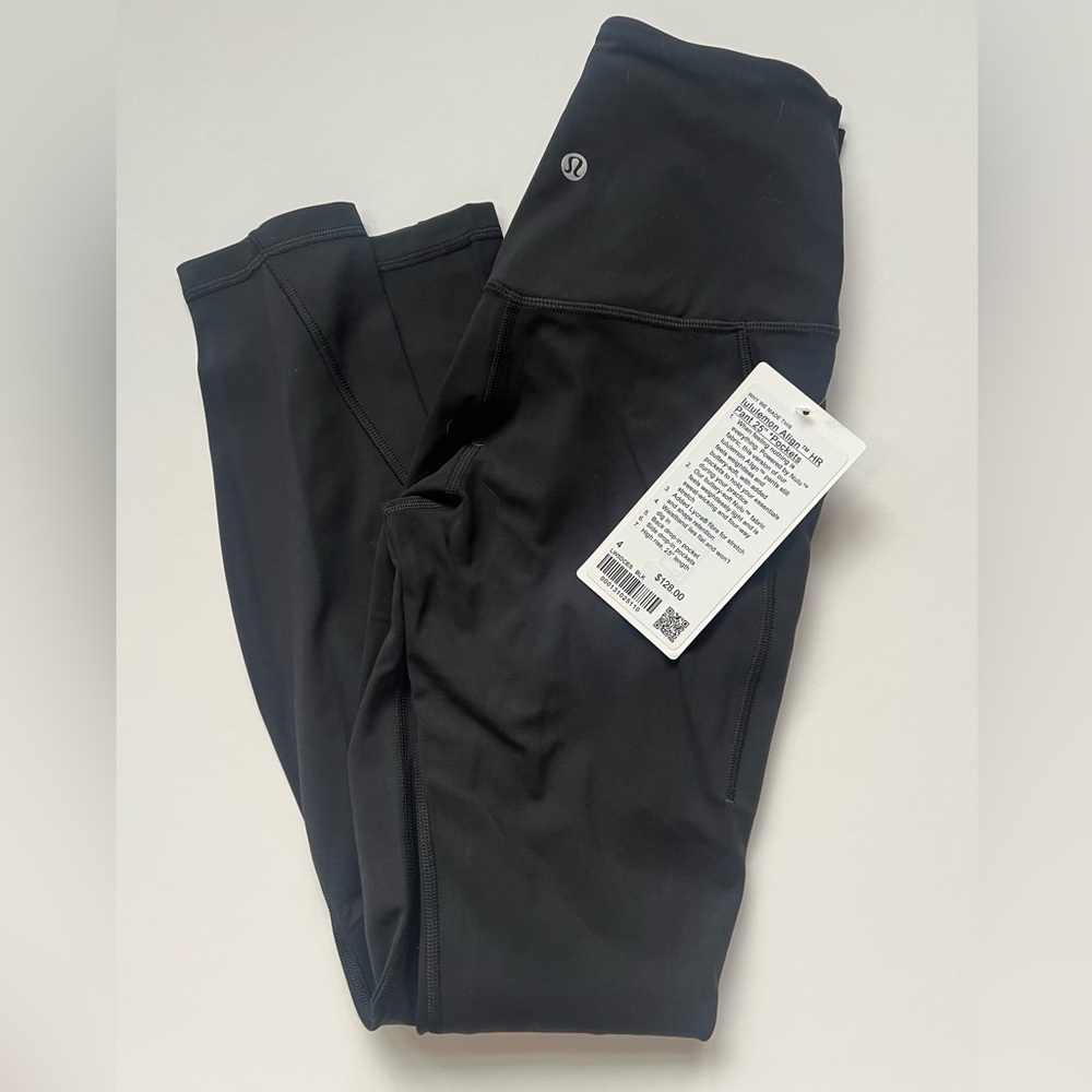 Lululemon 25” Align Black Leggings with Pockets 4